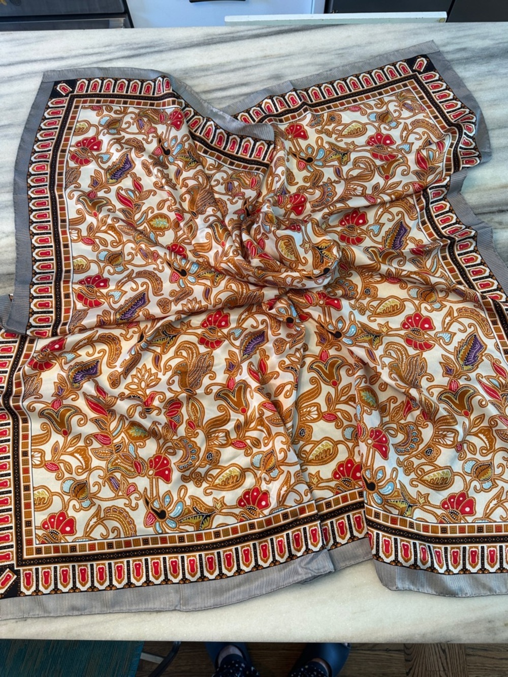 MULBERRY SILK SCARF -OVERSIZED
